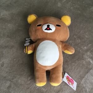 Round 1 San-x Rilakkuma Korilakkuma Pancake Dango Stick Plush Doll Toy New 15”